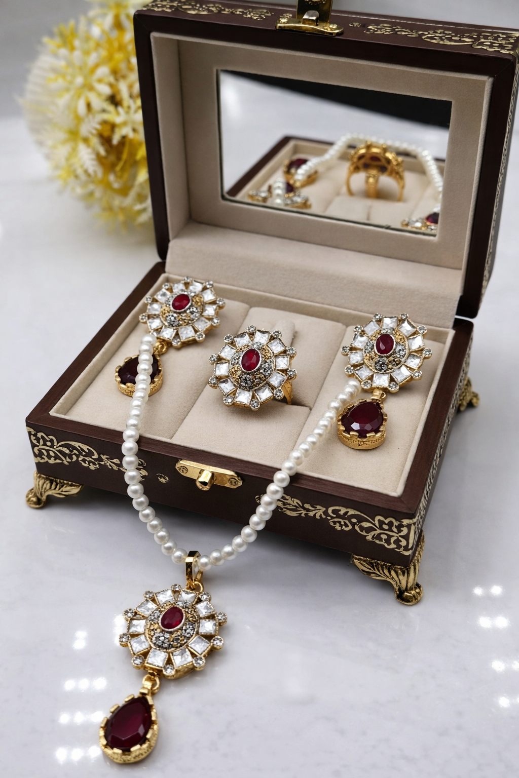 💎 Elegant Bridal Jewellery Set – Premium Look