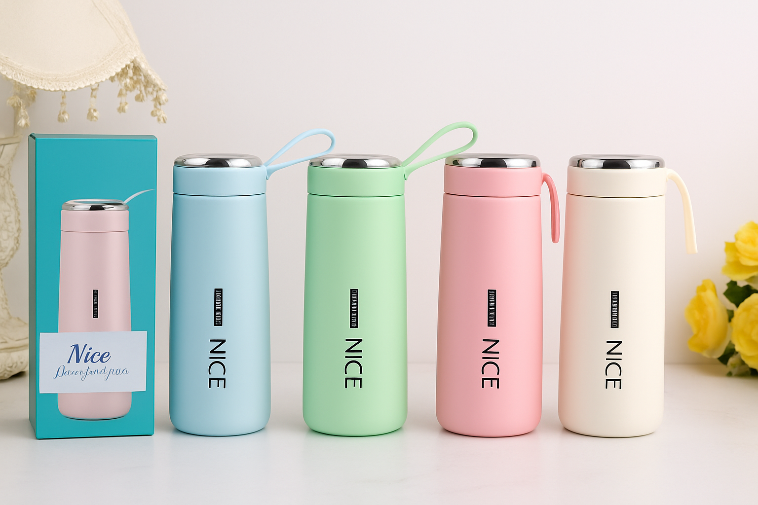NICE Premium Pastel Thermos Bottle