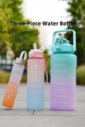 3 Pcs Motivational Sports Water Bottles Set