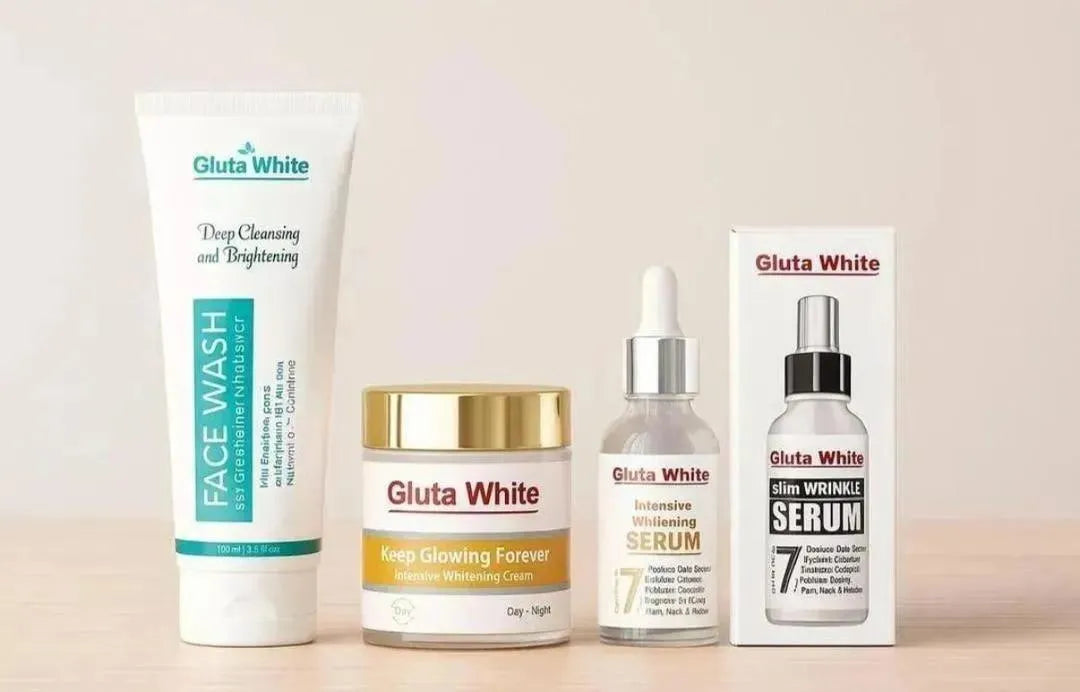 Gluta White Complete Skincare Set - Deep Cleansing & Brightening