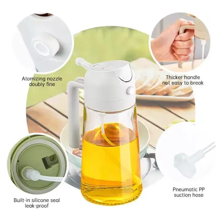 Premium Glass Olive Oil Dispenser Bottle