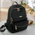 Elegant Black Mini Backpack – Waterproof Casual Travel Bag