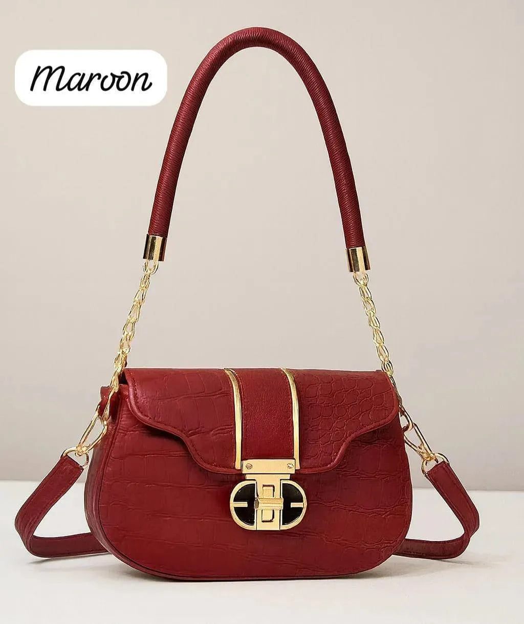 Midnight Croc Luxe Bag