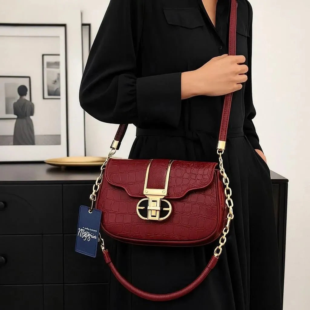 Midnight Croc Luxe Bag