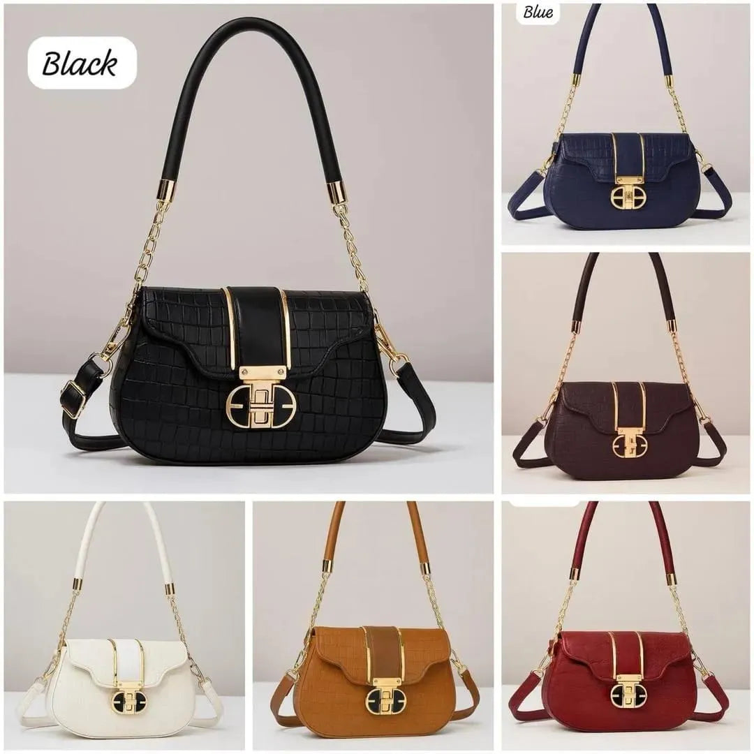 Midnight Croc Luxe Bag