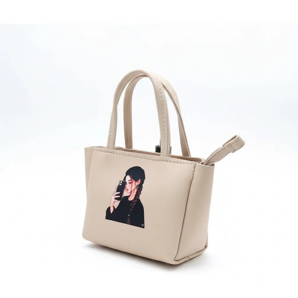 Blush Selfie Mini Tote Bag For Baby Girl