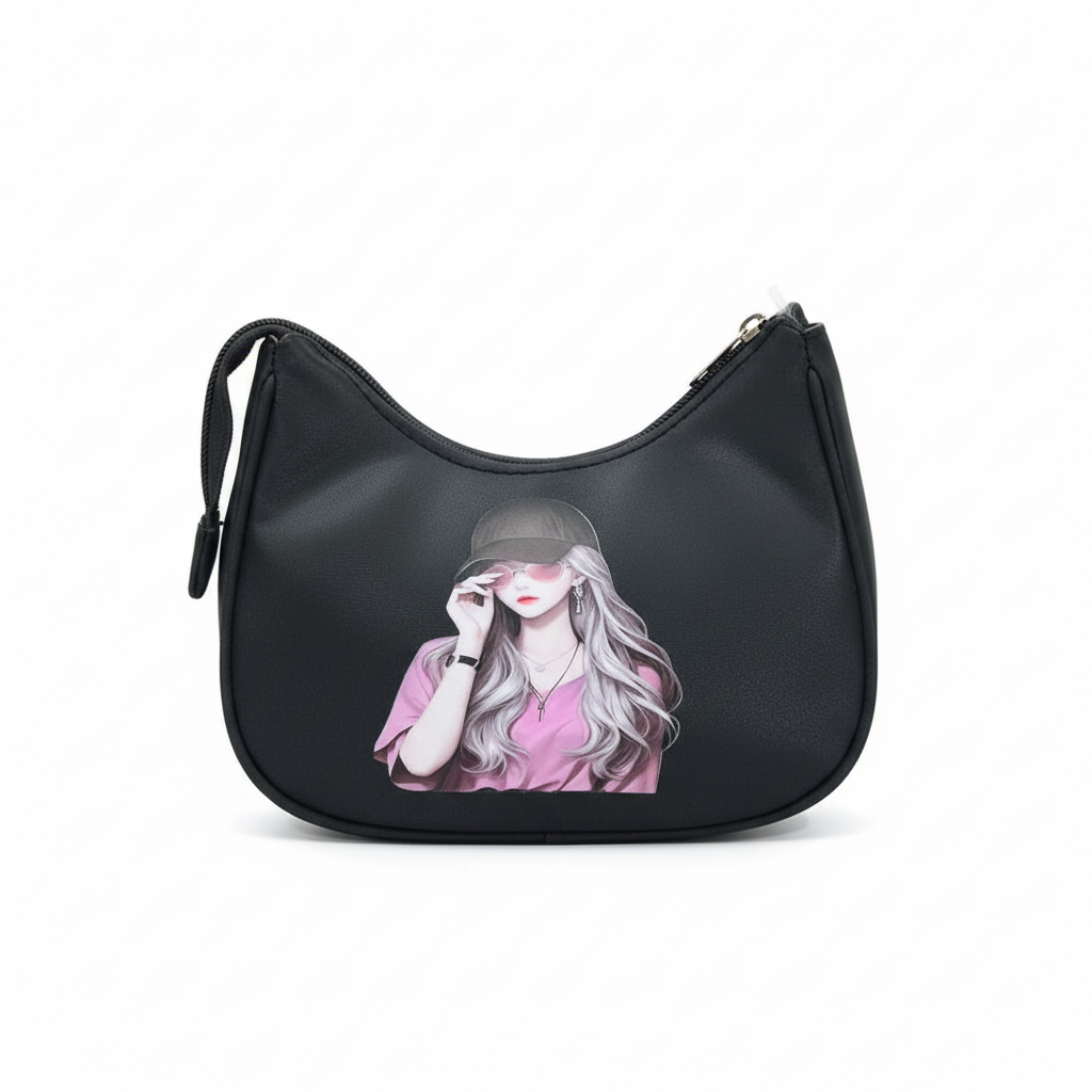 Cherry Bloom Crescent Shoulder Baby Bag