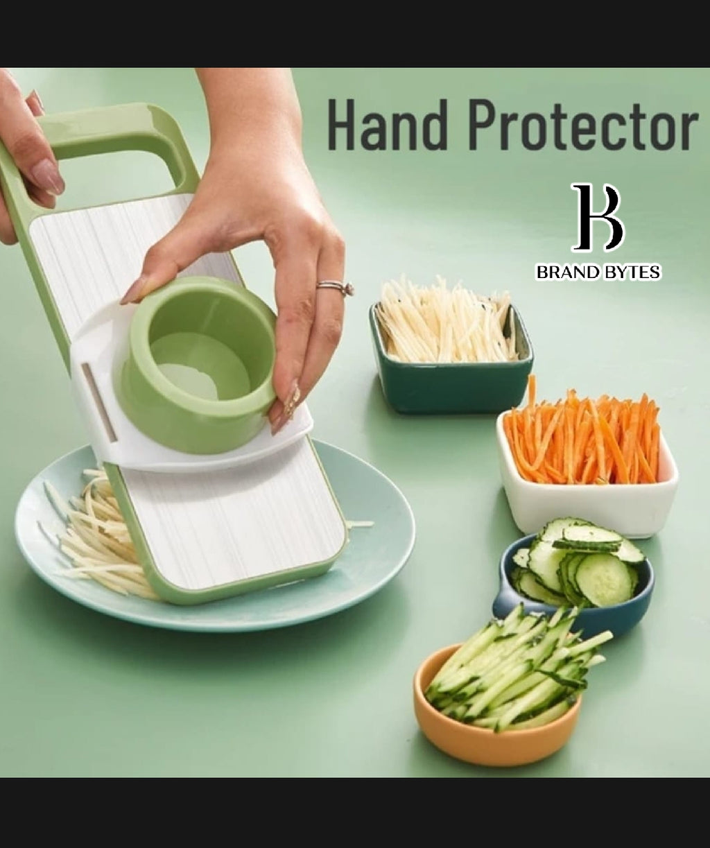 Multi-Functional Vegetable Slicer with Interchangeable Blades