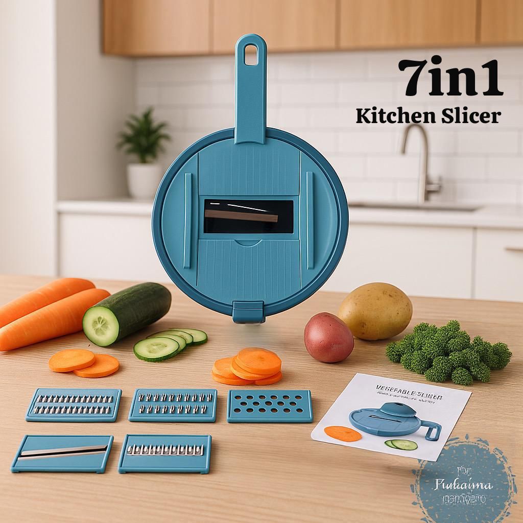 Multi-Functional Vegetable Slicer with Interchangeable Blades