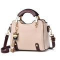 Chic Mini Top-Handle Crossbody Bag with Cute Charm