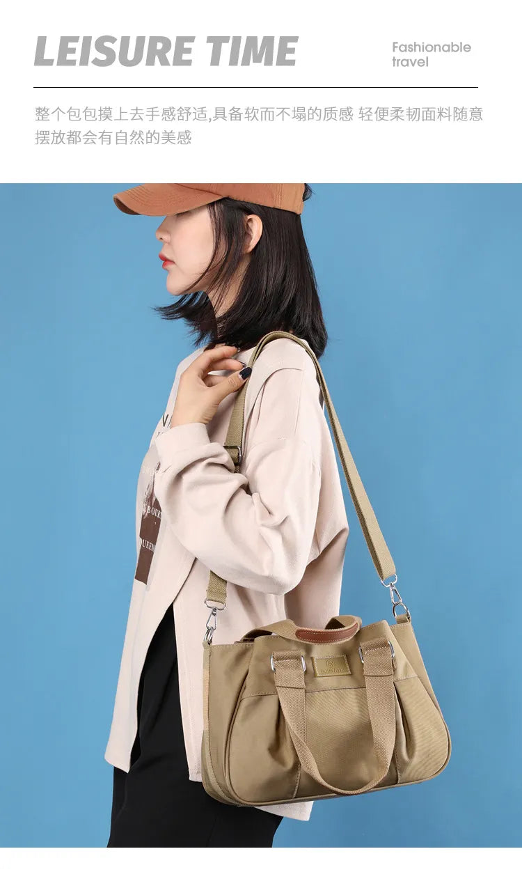 Casual Nylon Multi-Function Shoulder & Handbag