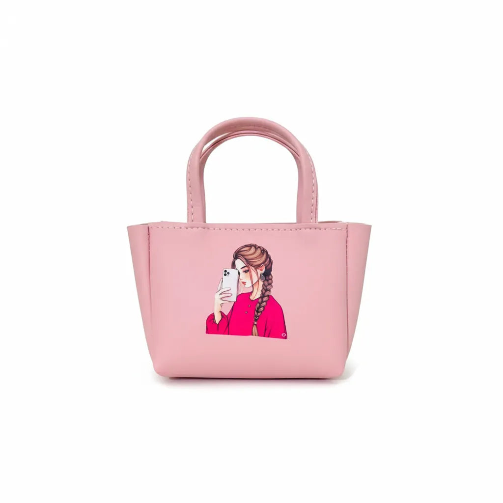 Blush Selfie Mini Tote Bag For Baby Girl