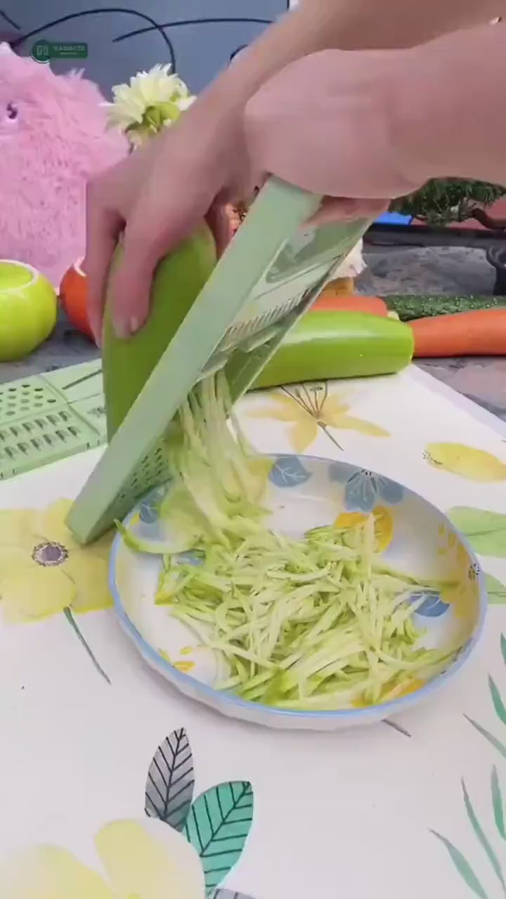 Multi-Functional Vegetable Slicer with Interchangeable Blades