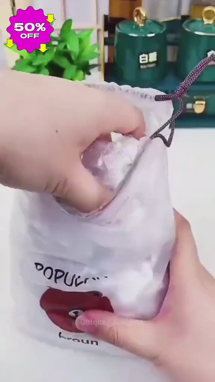 Reusable Food Storage Bag - Brown Bear Design