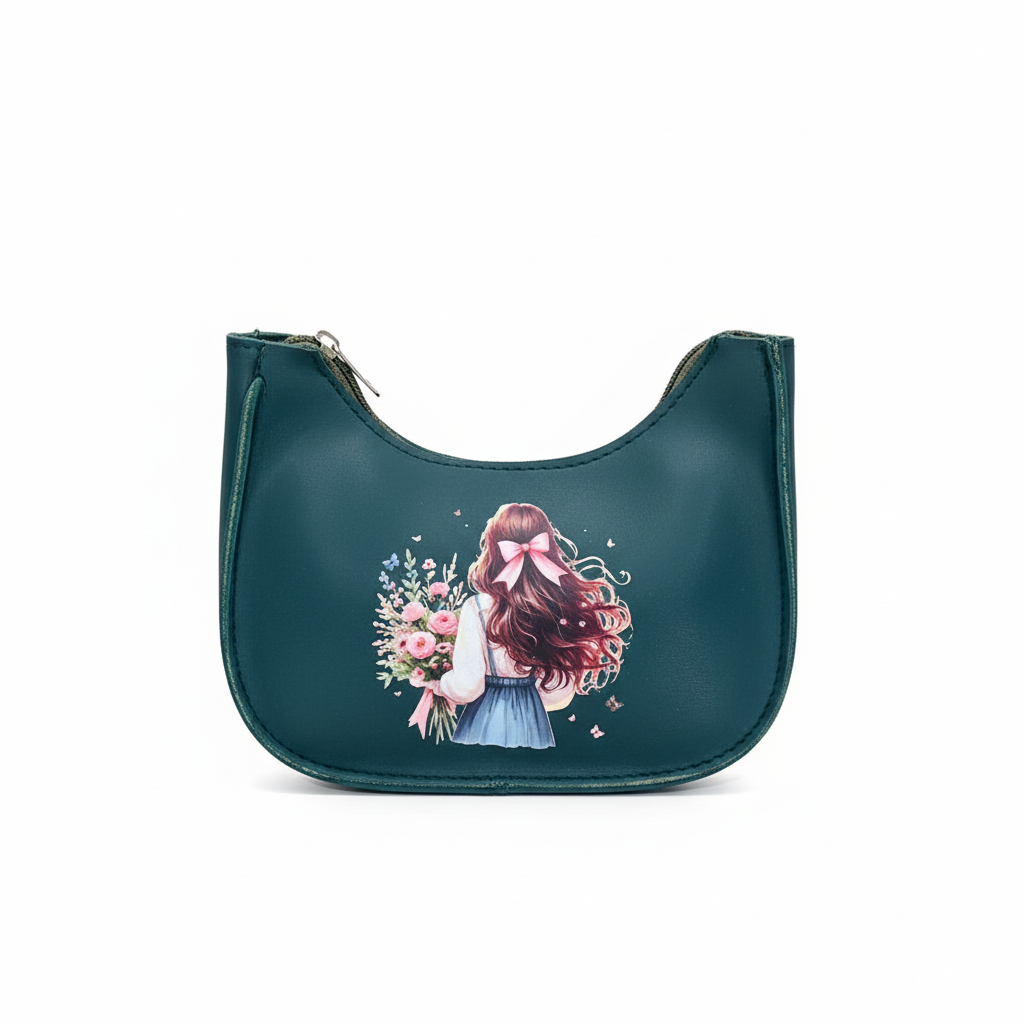 Cherry Bloom Crescent Shoulder Baby Bag